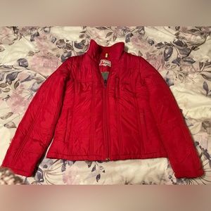 Izod Red Puffer Jacket size Medium